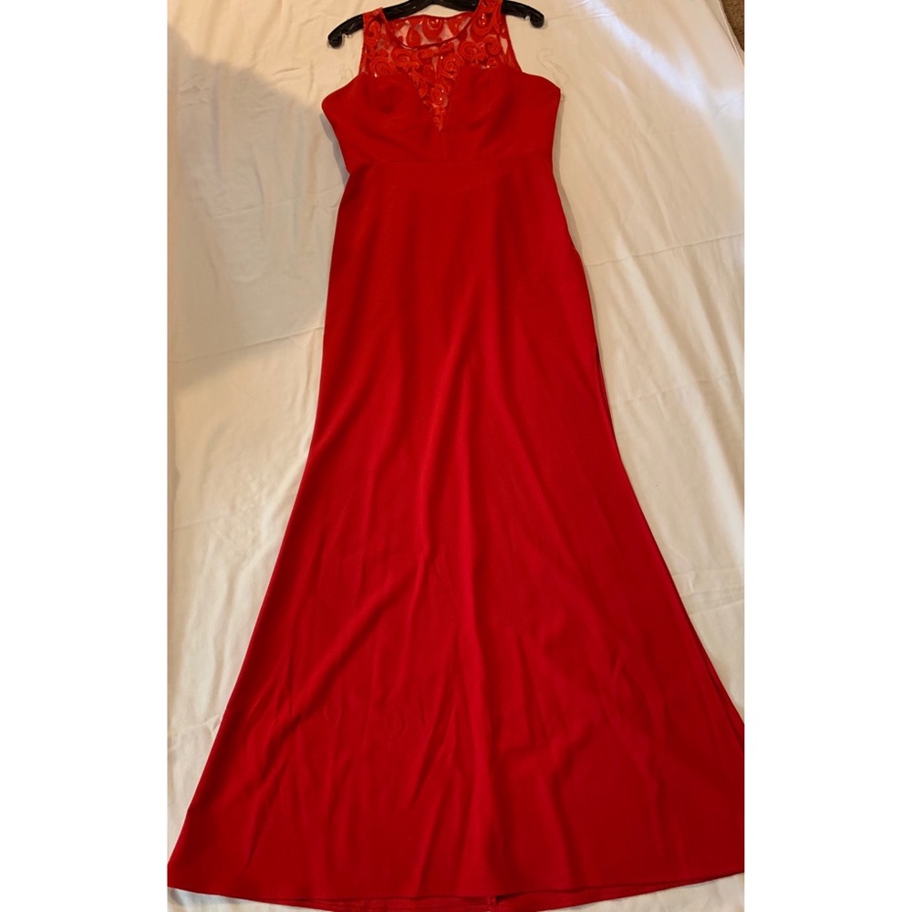Red formal dress